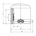 Elektra female socket FRIATEC 90, PN16