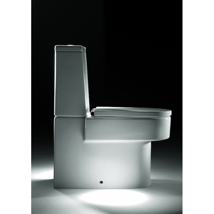 ROCA Happening combined toilet bowl, copper color, with installation kit