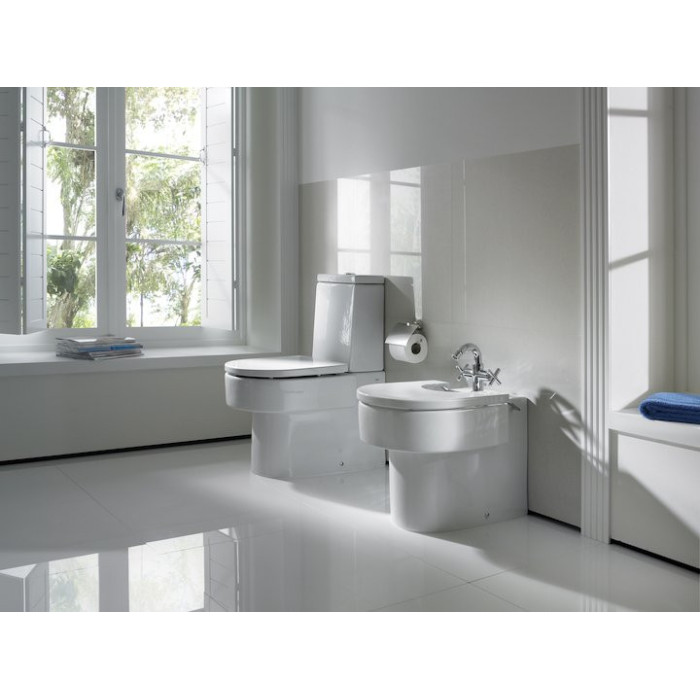 ROCA Happening combined toilet bowl, copper color, with installation kit