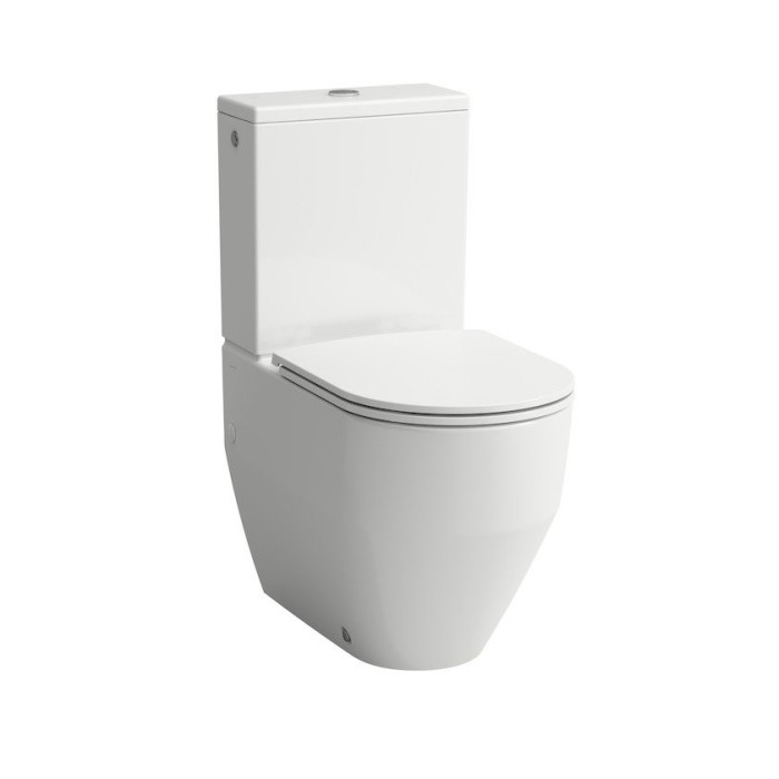 Wall-mounted toilet LAUFEN Pro with a Slow Close seat.