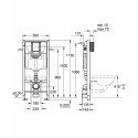 Potikend WC raam GROHE Rapid SL 3 in 1