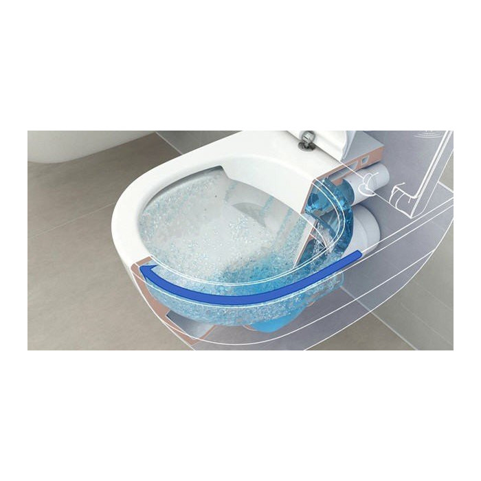 Подвесной унитаз VILLEROY & BOCH Subway 2.0 Direct Flush WC с крышкой SlimSeat из Star White Ceramic Plus, White Alps