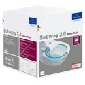 Hanging toilet VILLEROY & BOCH Subway 2.0 Direct Flush WC with SlimSeat lid, White Alpin, 5614R201