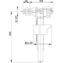 Alca Plast toilet filling mechanism for flush connection, thread 1/2''
