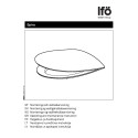 Твердая крышка унитаза IFO Inspira, плавно изогнутая