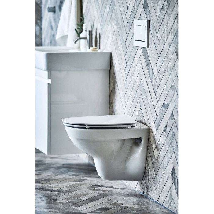 Rigid toilet seat lid IFO Inspira, gently contoured