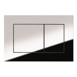 TECEnow water drainage plate, chrome-plated, shiny
