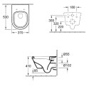 Rippuv WC VILLEROY & BOCH Architectura, Rimless 5684HR01