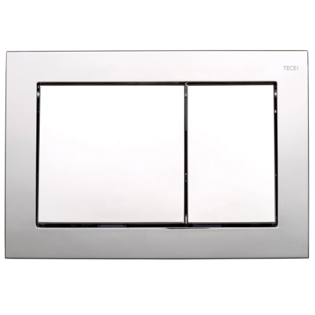 TECEbase water drainage plate, chrome-plated, shiny