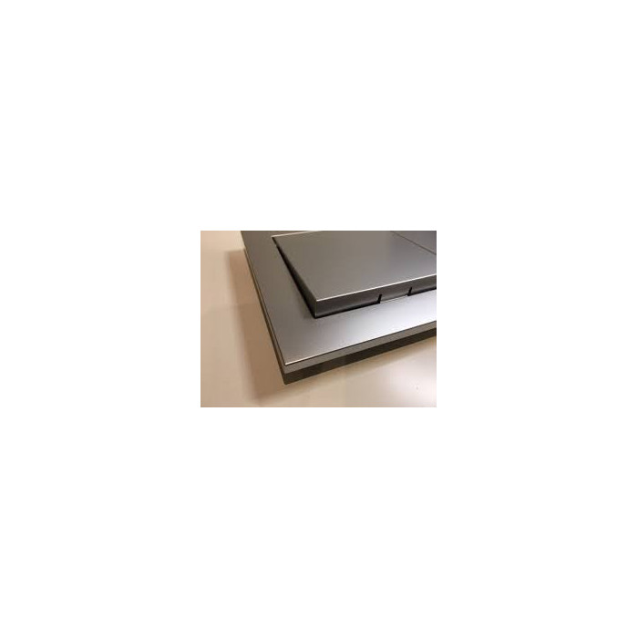 TECEbase water drainage plate, chrome, matte