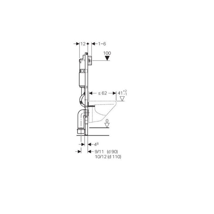Potinkinis tualetiraami GROHE Rapid SL 4 in 1 + riputatav tualett VILLEROY & BOCH O.Novo pehmea sulgemise kaanega