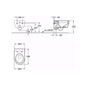 Solid toilet seat lid IFO iCon, gently contoured