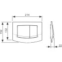 Hanging toilet Gustavsberg hygienic water flush from the TECE concealed frame 4 in 1 set