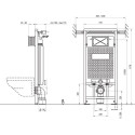 RAVAK G holder for built-in toilet (WC) frame