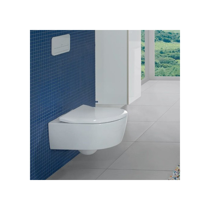 Rippuv WC-pott VILLEROY & BOCH Avento DirectFlush pehmendava kaanega, 5656RS01