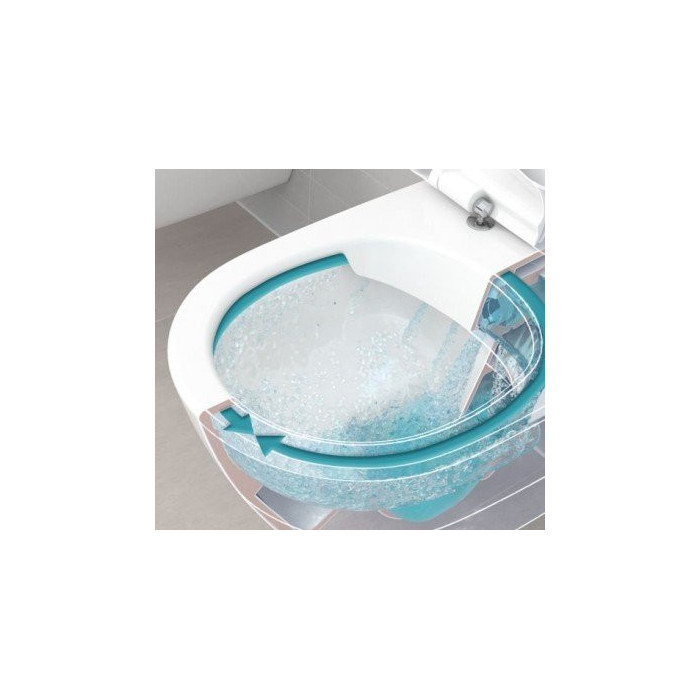 Wall-hung toilet VILLEROY & BOCH Avento DirectFlush with soft-closing seat, 5656RS01