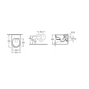Wall-hung toilet VILLEROY & BOCH Avento DirectFlush with soft-closing seat, 5656RS01