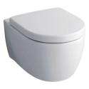 Hanging toilet with lid KERAMAG iCon with slow close lid