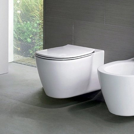 Rippuv WC-pott aeglase sulgemise kaanega IDEAL STANDARD Connect