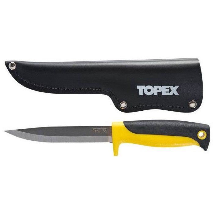 Нож с чехлом TOPEX 120 мм