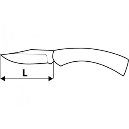 TOPEX knife with a 120 mm blade