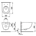 GROHE Rapid SL 5 in 1 concealed toilet frame + wall-hung toilet with Slim seat Laufen Pro New