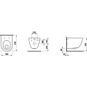 Potinkinis tualetiraami GROHE Rapid SL 5 in 1 + riputatav tualett koos Slim kaanega Laufen Pro New