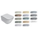Hanging toilet bowl GLOBO with Rimless technology and a thin slow-close lid