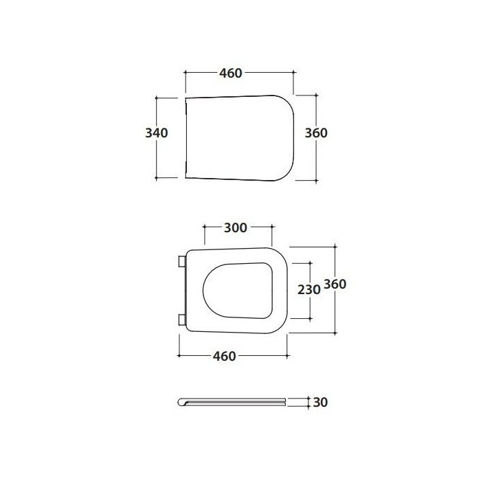 Подвесной унитаз GLOBO с технологией Rimless и тонкой медленно закрывающейся крышкой