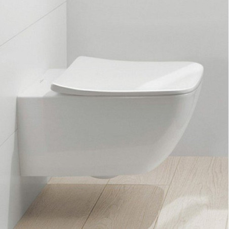 Rippuv WC-pott VILLEROY & BOCH Venticello DirectFlush koos Slim (õhukese) aeglaselt sulguva kaanega