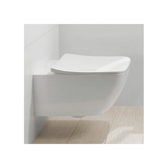 Подвесной унитаз VILLEROY & BOCH Venticello DirectFlush с тонким (узким) сиденьем с плавным закрыванием