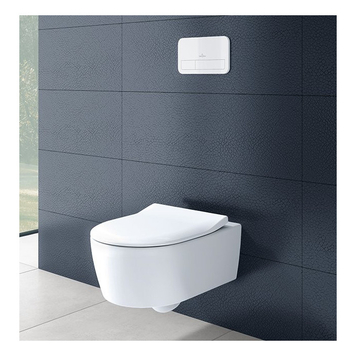 VILLEROY & BOCH Venticello DirectFlush wall-mounted toilet with Slim (thin) soft-close seat