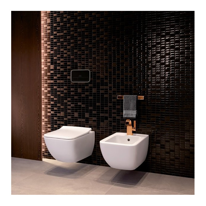 VILLEROY & BOCH Venticello DirectFlush wall-mounted toilet with Slim (thin) soft-close seat