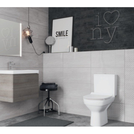 Устанавливаемый унитаз CERSANIT City Clean On с медленно опускающимся крышкой SLIM