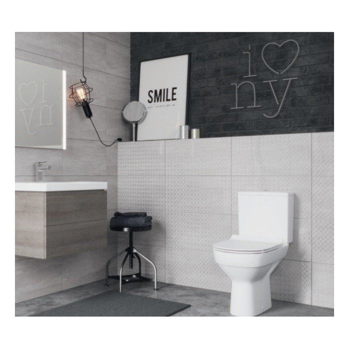 Устанавливаемый унитаз CERSANIT City Clean On с медленно опускающимся крышкой SLIM