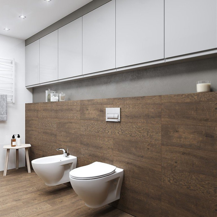 Hanging WC bowl CERSANIT Moduo with Rimless technology and a thin slow-close lid