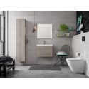 Built-in toilet frame MEPA VeraVIT 7 in 1, white + wall-mounted toilet CERSANIT City Oval