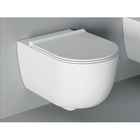 Подвесной унитаз ALICE CERAMICA Unica Rimless 50 x 35 см с крышкой Slim Slow close
