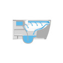 Hanging toilet DURAVIT DuraStyle Rimless with a slow-closing seat