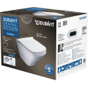 Rippuv WC-pott DURAVIT DuraStyle Rimless aeglase kaanega