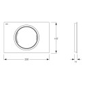 Veepuhastusplaat klaaspinnaga MEPA Zero 230 x 157 mm, valge-klaas