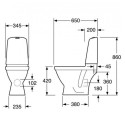 Paigaldatav WC GUSTAVSBERG Nautic 1510 C+ Hygienic Flush pehme sulgemise kaanega