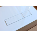 Water drainage plate with glass surface MEPA Orbit, white-glass