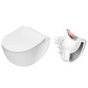 Hanging toilet DEANTE Peonia Rimless with Slim Slow close lid