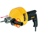 Electric pipe cleaning device with quick switching REMS Mini-Cobra S Set