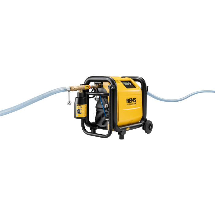 Electronic washing and pressure testing unit with oil-free compressors from hydropneumatic water pumps rems multi-push s