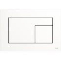 TECEvelvet water drainage plate, Bianco Kos / White
