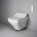 Hanging toilet with bidet function DURAVIT WC DuraStyle Rimless SensoWash, Durafix, with Slim SC lid, white