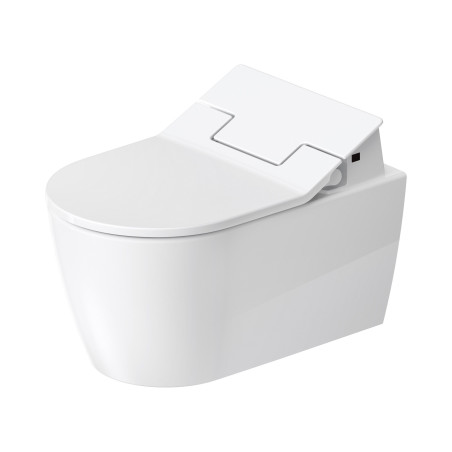 Rippuv üksus bidetifunktsiooniga DURAVIT WC ME by Starck Rimless SensoWash, Durafix, Slim SC kaanega, valge