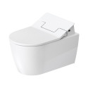 Rippuv üksus bidetifunktsiooniga DURAVIT WC ME by Starck Rimless SensoWash, Durafix, Slim SC kaanega, valge